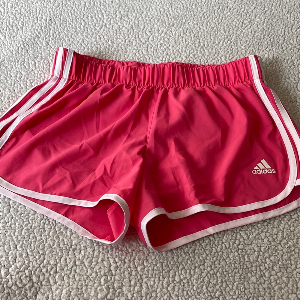 Adidas pink athletic shorts